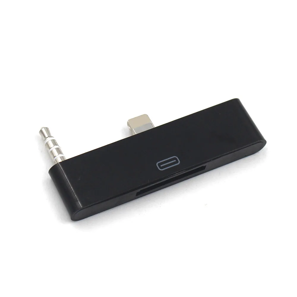 Portable 8 Pin Female To 30 Male 3.5 mm Charging Audio Adapter For iPhone 5/5s/5c/6/6S Plus Charger Data SYNC Adaptor Black | Мобильные