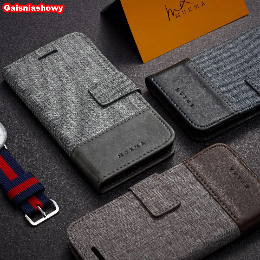 Case For iPhone 11 Pro 7 8 6 6S Plus Canvas PU Leather Wallet X XS XR Max 5 5s SE Stand Flip Phone Cover | Мобильные телефоны и