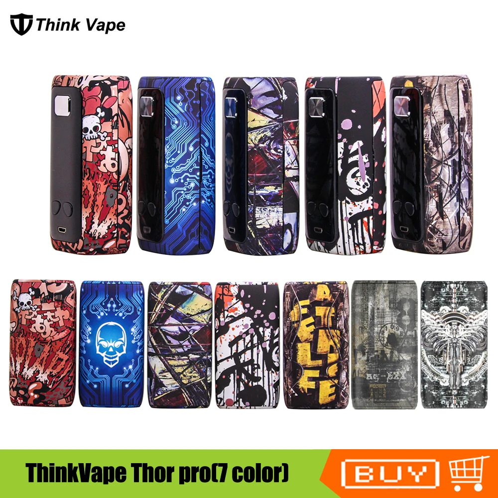 Оригинальный бокс мод Think Vape Thor Pro TC 220 Вт двойной аккумулятор 18650 режимы VW/TC/Bypass