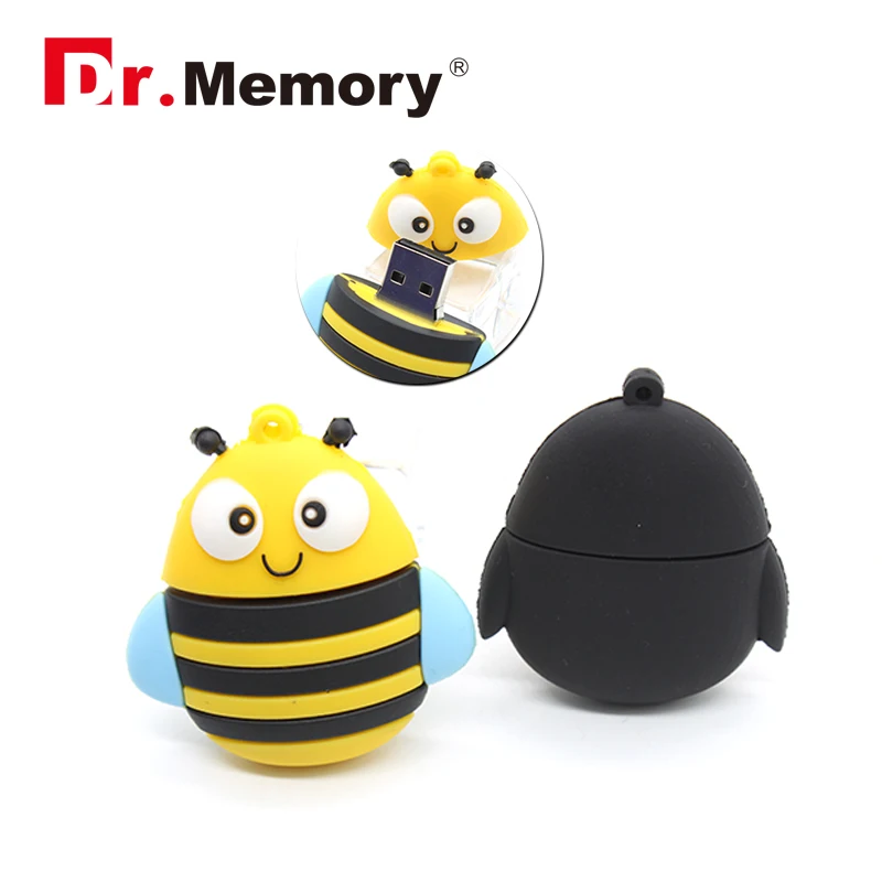Мини флеш накопитель с мультяшным пингвином Пчелой USB 2 0 4 ГБ 8 16 карта памяти милая