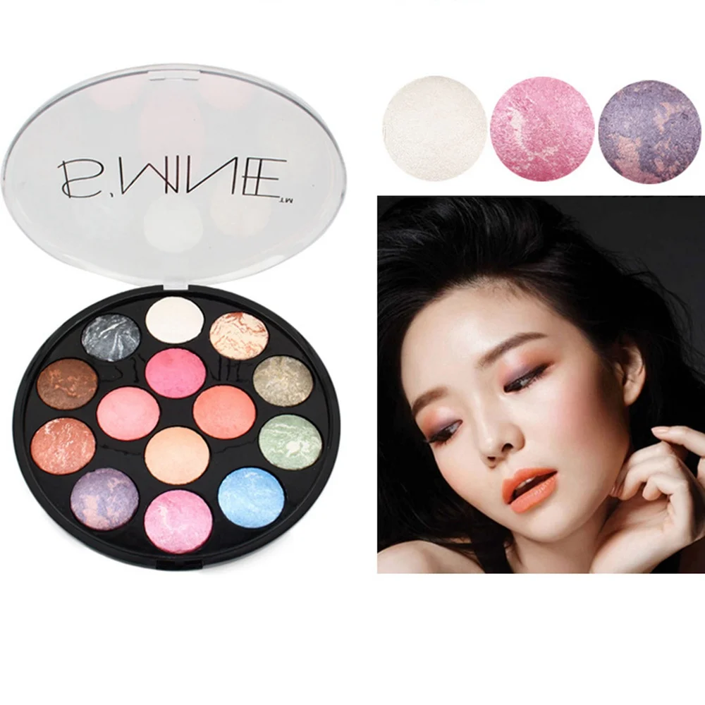 Тени для век профессиональные 14 цветов водонепроницаемые тени пластины порошок