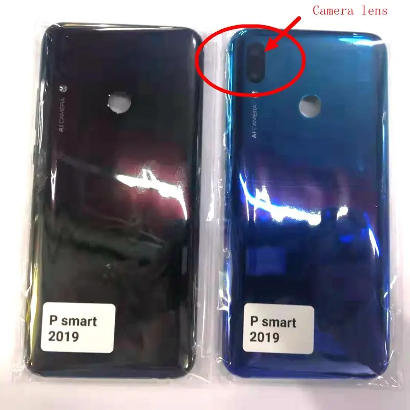 Крышка батарейного отсека для Huawei P smart 2019 задняя крышка корпуса p Smart рамка из