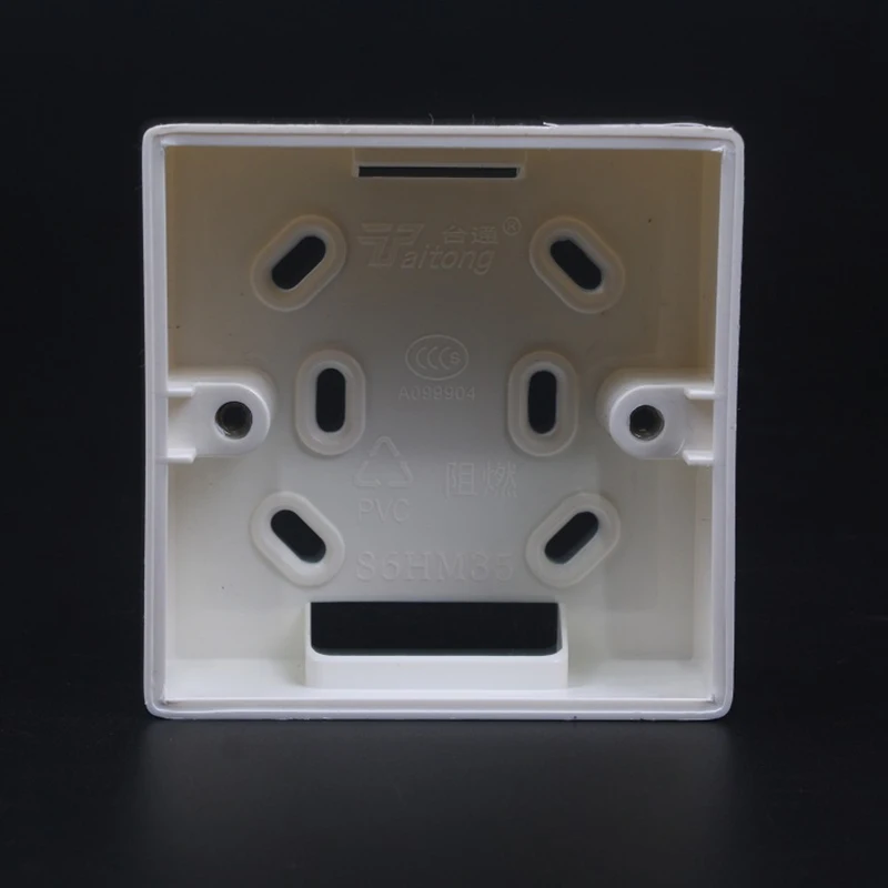 Allsome External Mounting Box 86mm*86mm*34mm for 86mm*86mm Standard Switches and Sockets Apply For Any Position of Wall Surface |