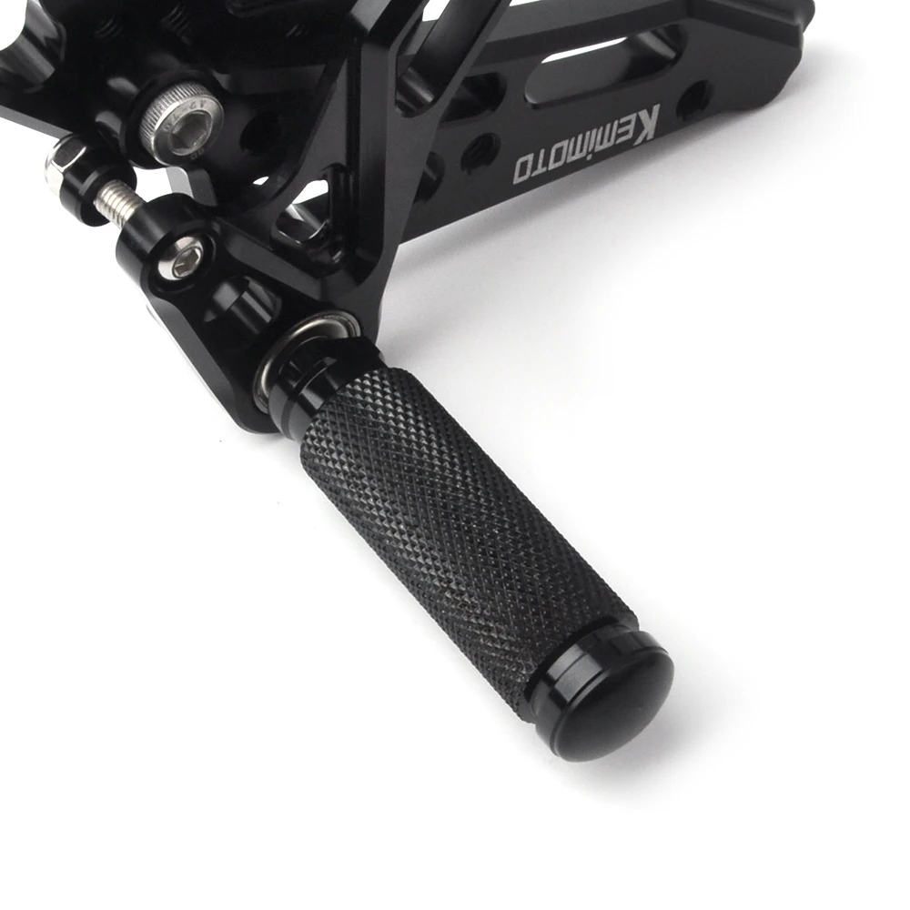 KEMiMOTO аксессуары для мотоциклов HONDA Grom MSX 125 MSX125 2013 подножки с ЧПУ Регулируемые Задние подножки