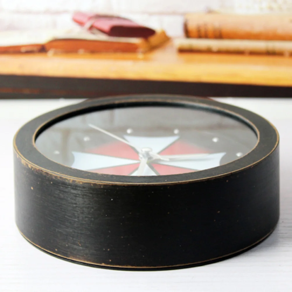 Модные Ретро стиль 3D искусственный черный деревянный будильник минималистичные