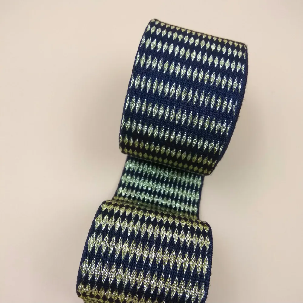 Высококачественная Золотая шелковая эластичная лента шириной 40 мм длиной 2 метра