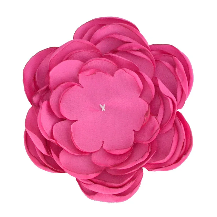 hot pink Nishine 5 шт./лот " Искусственные многослойные тканевые цветы сжигающие цветы для Diy Дети девушки, принадлежности для волос вечерние украшения - Цвет: hot pink