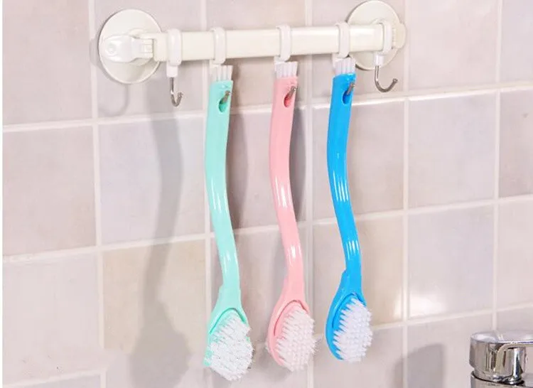 Новый двойной длинной ручкой щетка для чистки Чистка туалета Lavabo горшок посуда