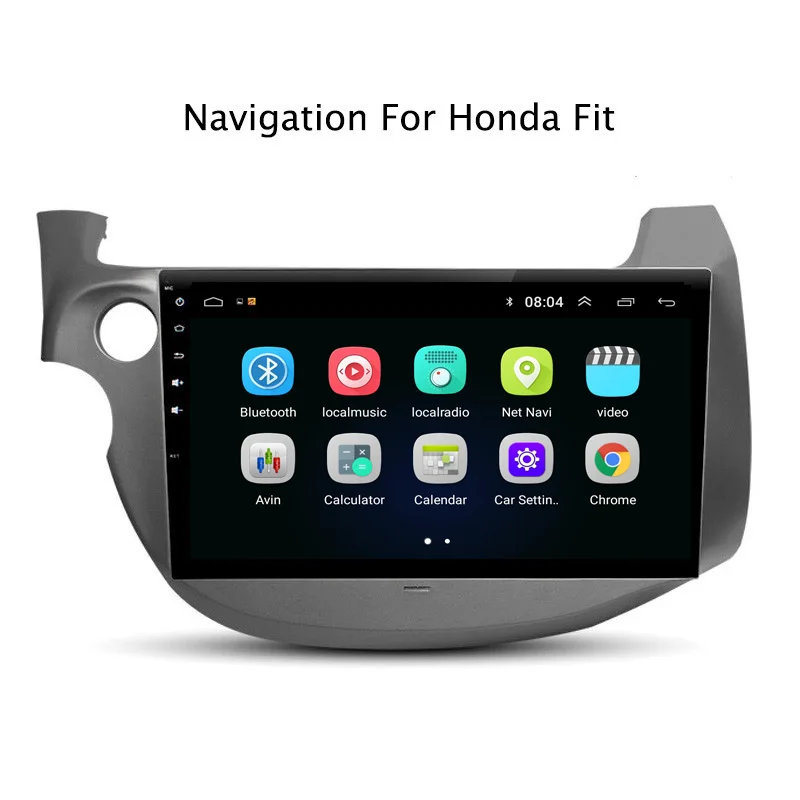 NaviTopia Android 8 1 автомобильный Радио стерео плеер для Honda Fit 2008 2009 2010 2011 2012 2013 с