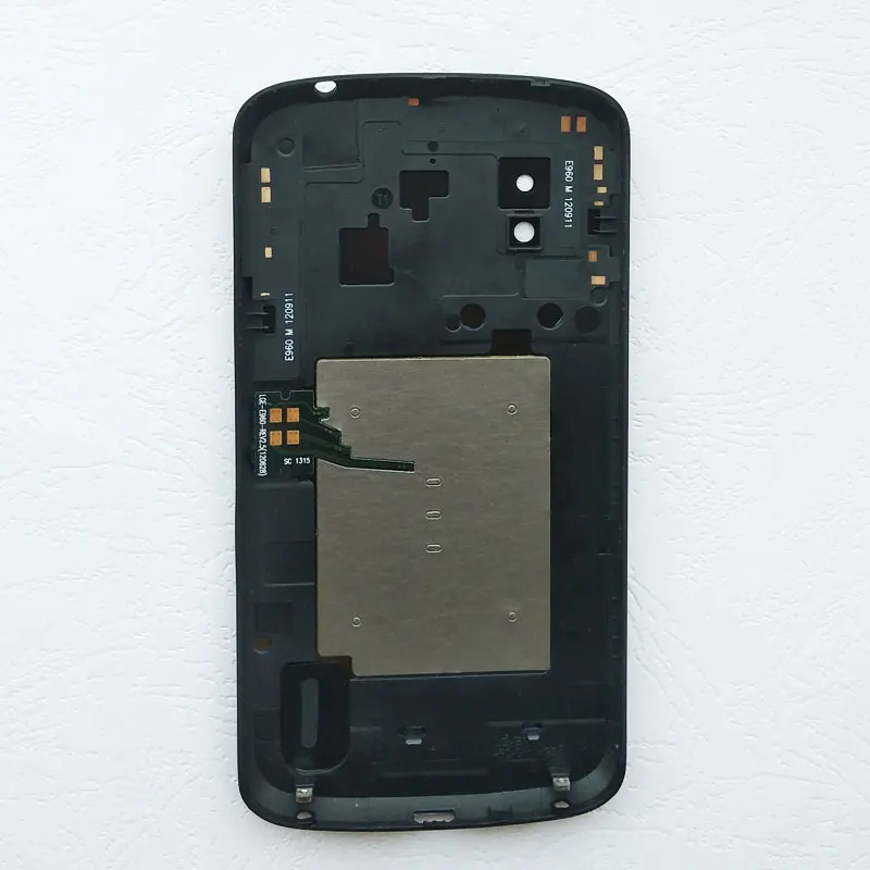 Стеклянная крышка аккумулятора ZUCZUG для LG Google Nexus 4 E960 задняя с NFC + объективом