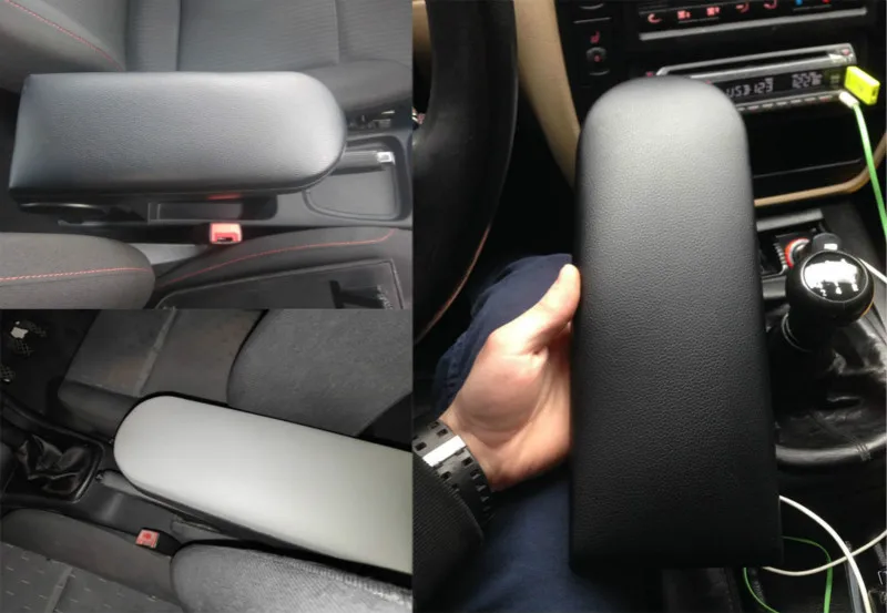 Крышка подлокотника для Volkswagen VW GOLF MK4 BORA BEETLE PASSAT B5 Polo 6R Jetta Skoda OCTAVIA Lavida из искусственной кожи с центральной консолью