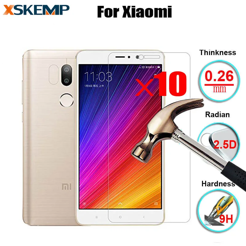 10 шт./лот 9H 2.5D взрывозащищенное Закаленное стекло для Xiaomi RedMi 2 Mi2 3 4 4A Pro NOTE 3S Защита