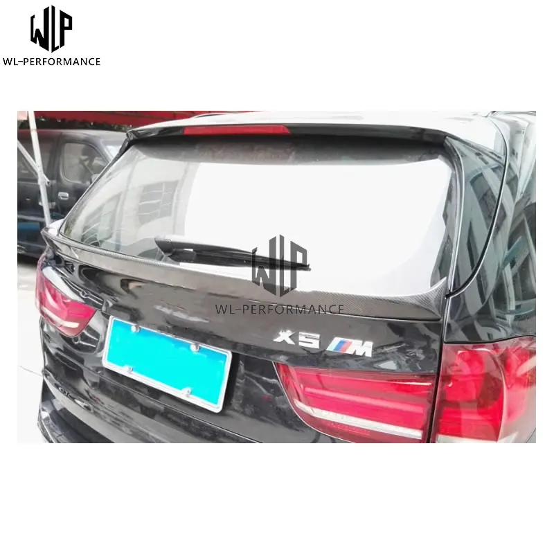 X5 углеродное волокно средний задний спойлер крыло автомобильный комплект кузова