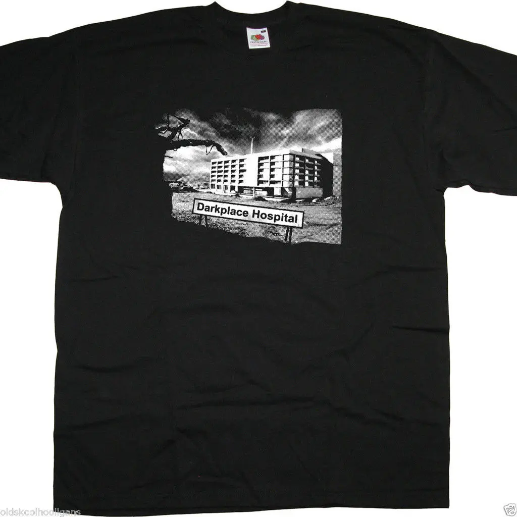 Garth Marenghi's Darkplace Inspired T Shirt - Hospital Cult TV summer o neck tee free shipping cheap |