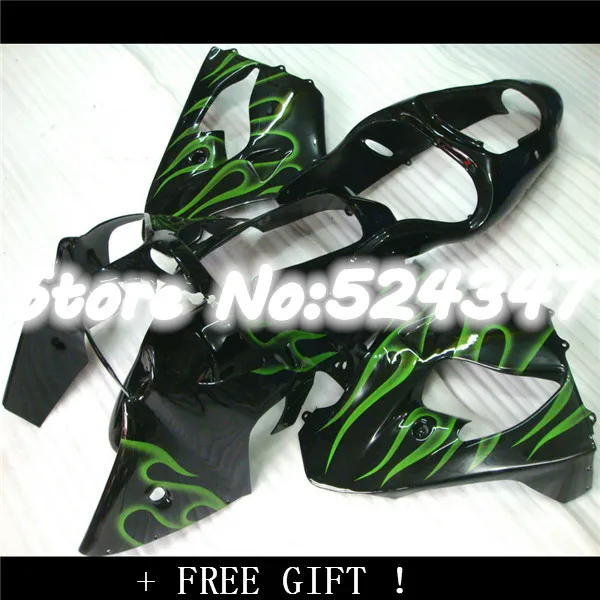 

Fei-Hot Sales,customize Green flame Fairing kit for kawasaki ninja 2000 2001 ZX-9R ZX 9R 00-01 ZX9R 00 01 motobike fairings