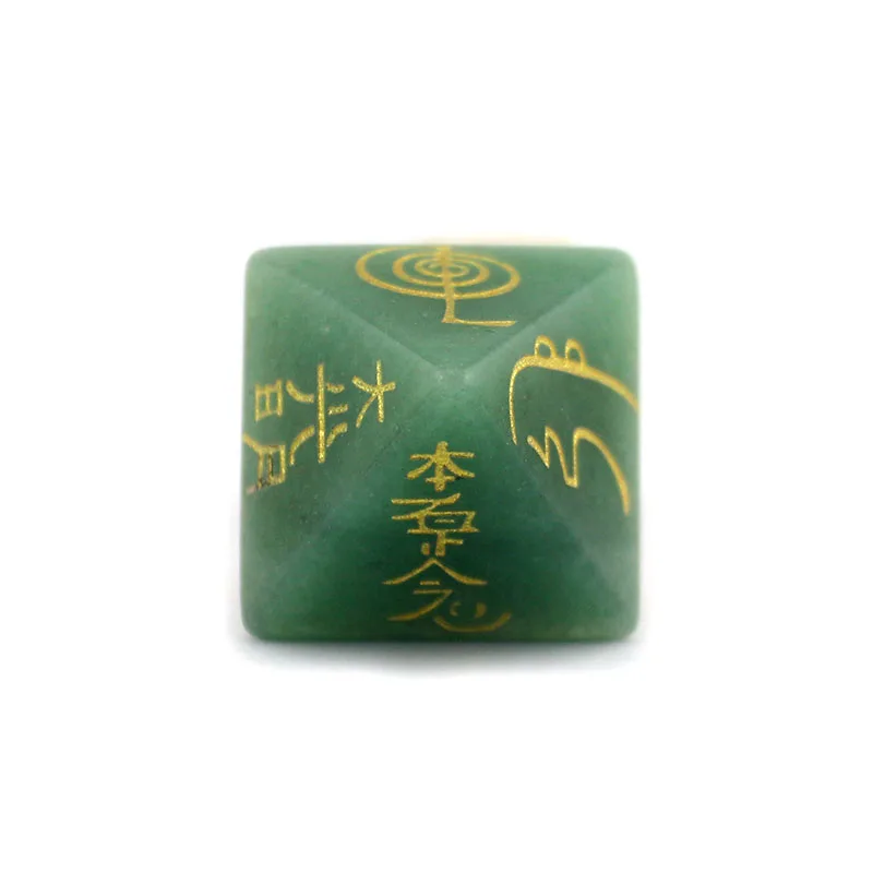 Green Aventurine Природный Кварц резной камень кристалл Пирамида маятник 7 Чакра Пирамида рейки энергия pendulos терапия Исцеление Камень ювелирные изделия - Окраска металла: Green Aventurine