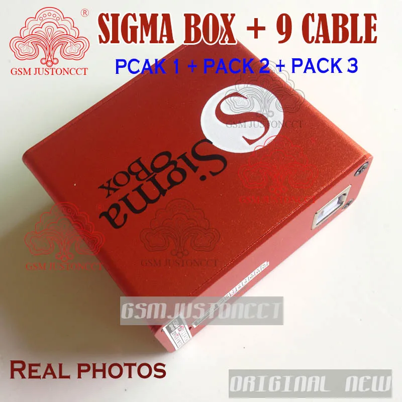2018 оригинальная новая коробка Sigma с 9 набором кабелей + Pack 1 2 3 активации | Мобильные
