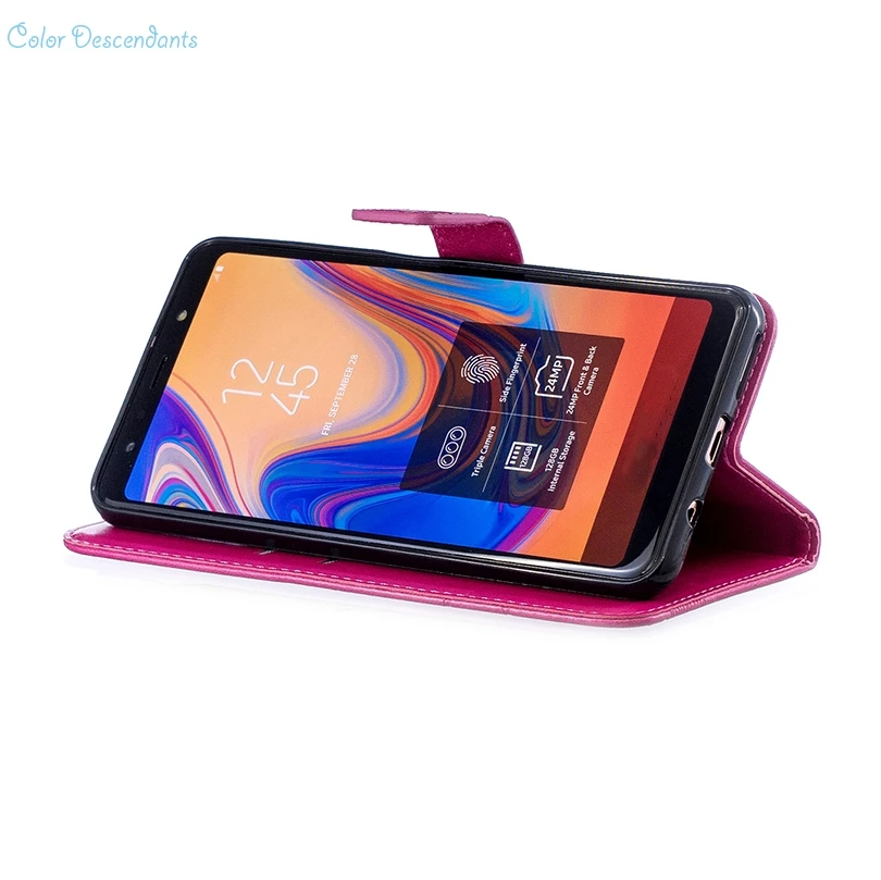Чехлы-книжки на для SAMSUNG Galaxy J3 SM-J330F J330F/DS 3D флип-кейсы для SAMSUNG J3 16 Гб оперативной памяти, 32 Гб встроенной памяти, чехлы из ТПУ с полной Корпус
