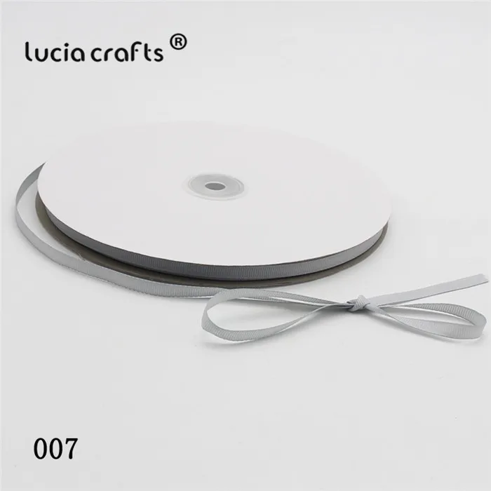 007 Light Gray Lucia Crafts 100y 6 мм многоцветные корсажные ленты бант поделки Сделай Сам шитье ручной работы упаковочные материалы аксессуары 040054279 - Цвет: 007 Light Gray