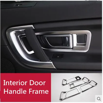 4 шт. Хромированные АБС для интерьера Дверная ручка декоративная рамка Land Rover