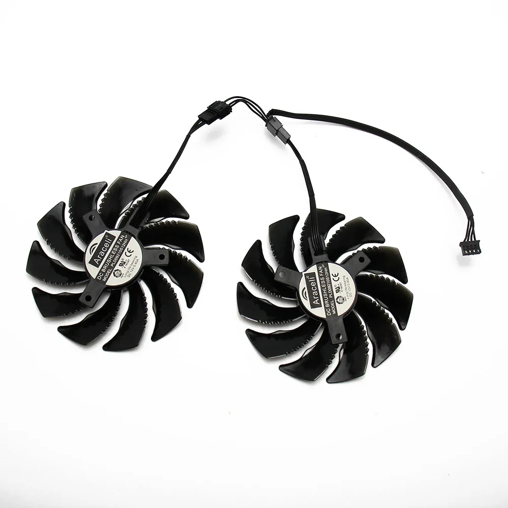 Новый вентилятор охлаждения 88 мм PLD09210S12HH для Gigabyte GeForce GTX 1050 Ti RX 480 470 570 580 1060 G1 960