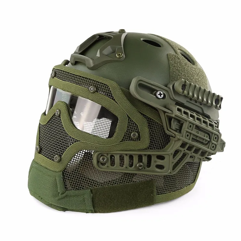 SINAIRSOFT, тактический шлем, новая система G4, ABS, полная маска для лица, с Goggle, для военного страйкбола, пейнтбола, армии, Быстрый Шлем
