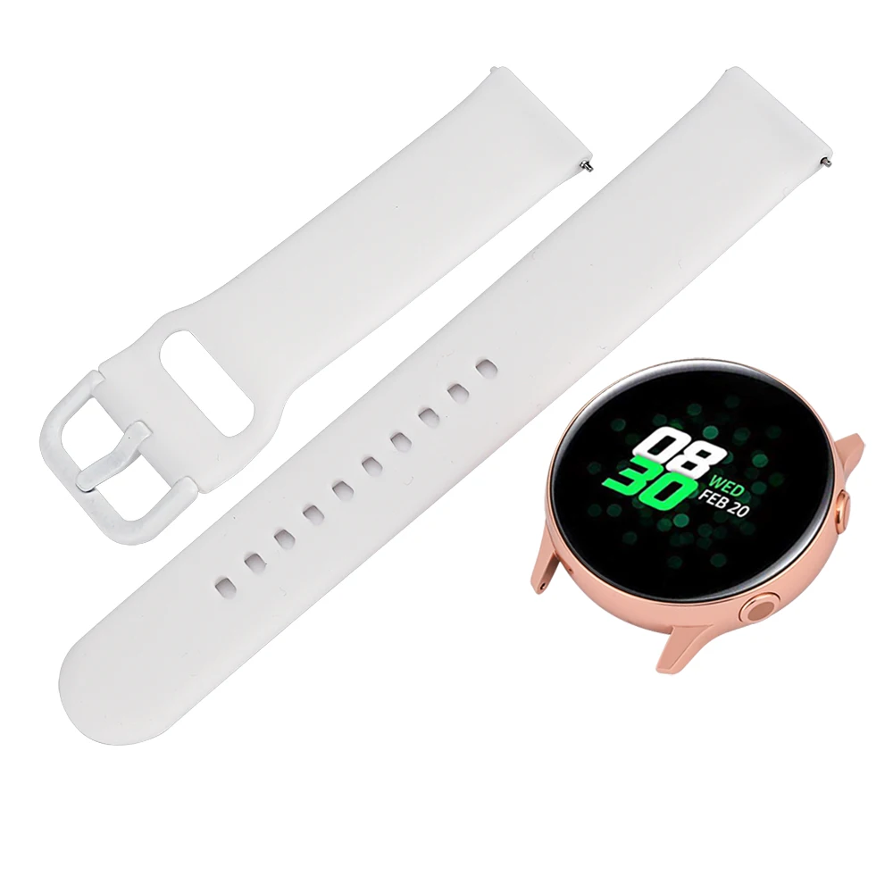 20 мм силиконовый ремешок для часов samsung Galaxy Watch 42 мм/gear Sport/Garmin Vivoactive 3/Vivoactive 3 Music/Forerunner 645 ремешок