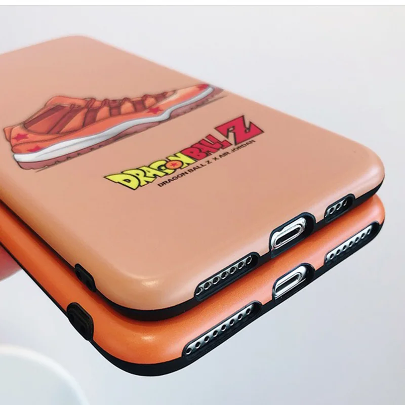 Phone Case For IPhone 6 6S 7 8 Plus Hot Air Dragon Ball Jordan AJ1 Sport Shoes Design Soft Back Cover X 10 XS Max XR |