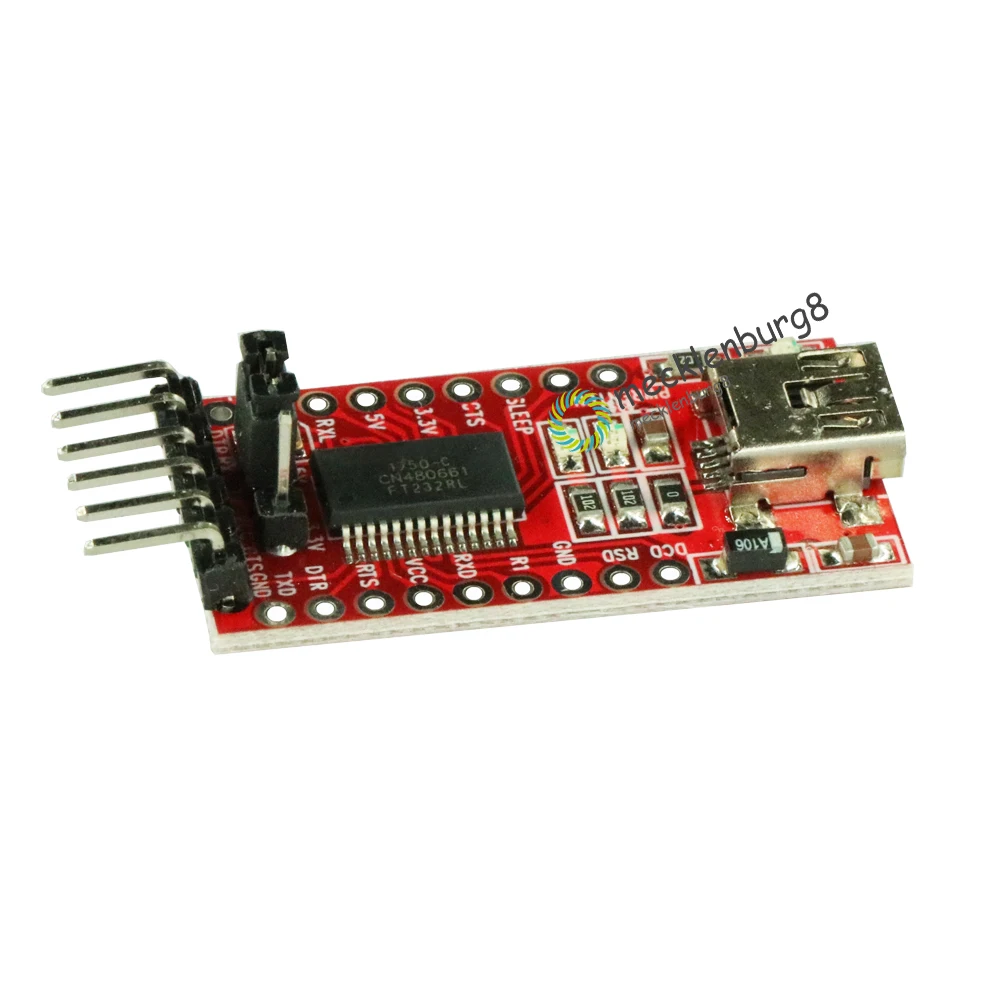 Последовательный модуль платы адаптера FT232RL FT232 FTDI USB к ttl 3 В 5 для мини-портов и