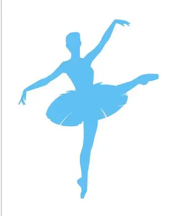 Балетная Наклейка на стену для девочек балетная танцовщица Спортивная настенная