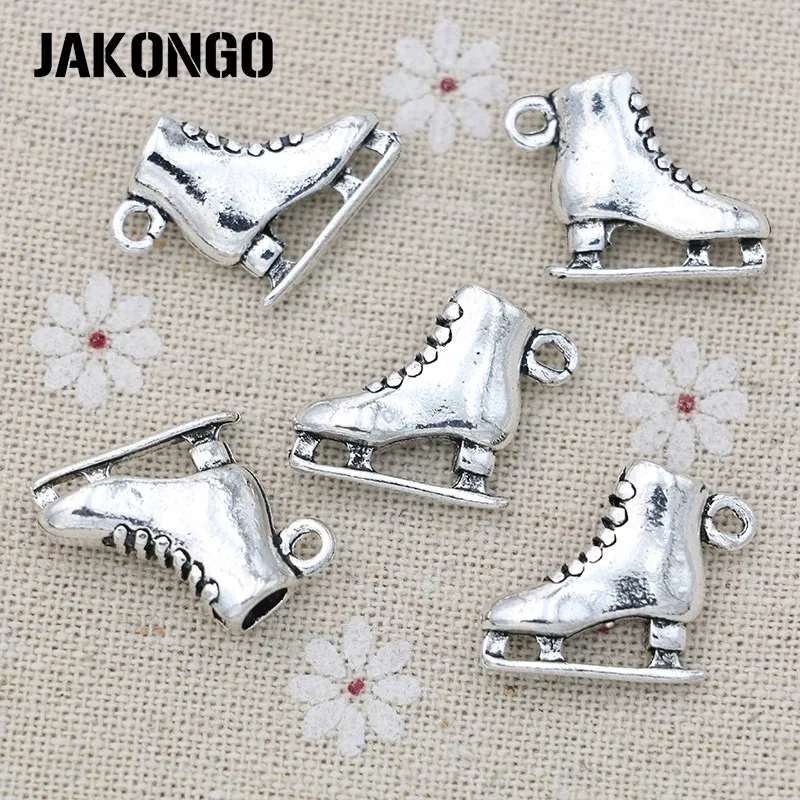JAKONGO антикварные посеребренные подвески для скейта ожерелья ювелирные изделия DIY