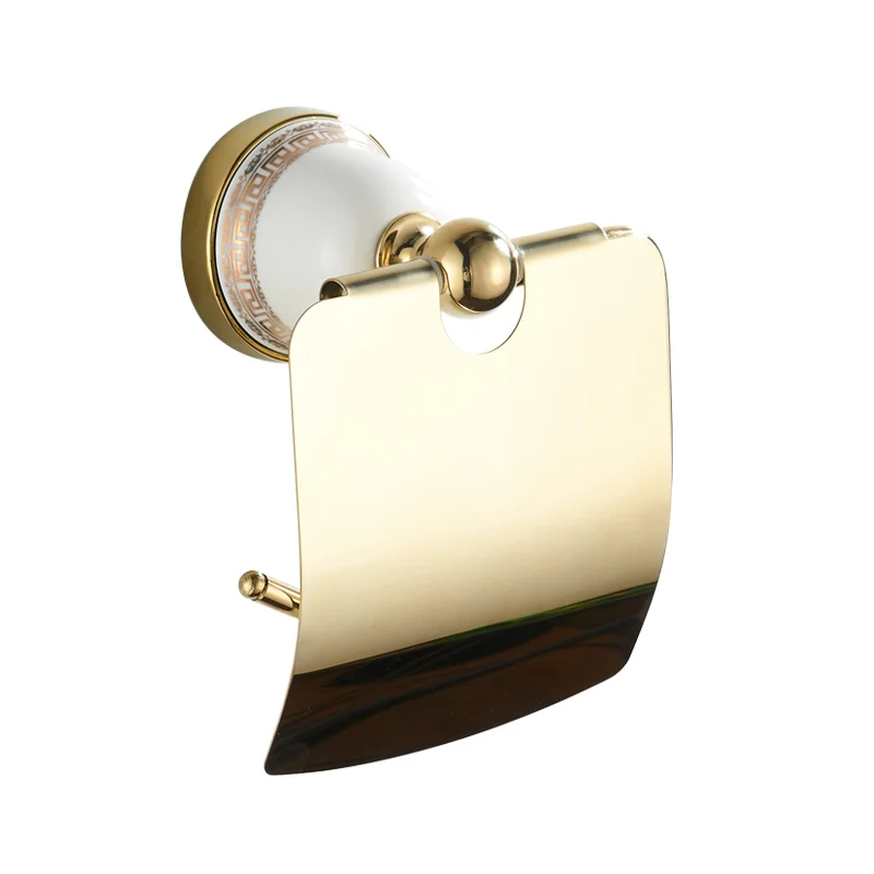L3603G LEDEME Toilet Paper Holder Ceramic Heavy Duty Suction Wall Mount Toilet Tissue Paper Holder Bathroom Roll Paper Holder L3603G - Цвет: L3603G