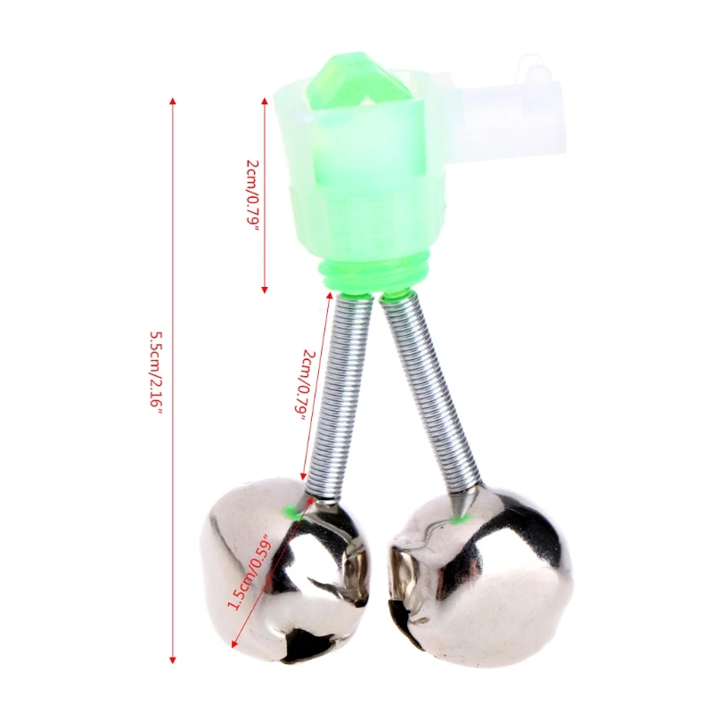 5 шт. Удочка шест с сигнальный звонок Twin кольцо Укус Приманка советы наружных