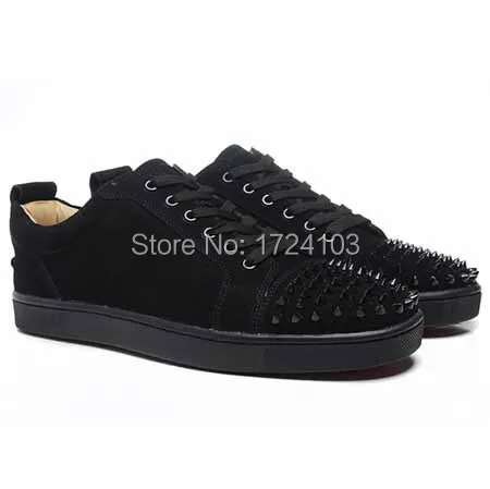 BLACK SUEDE MENS FLAT SNEAKER 