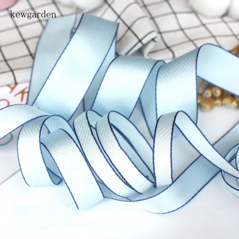 Kewgarden 16mm 1.6cm Colorful Edge Twill Satin Ribbons Handmade Tape DIY Bowknot Cotton Ribbon Garment Accessories Riband 8Y/Lot | Дом и сад