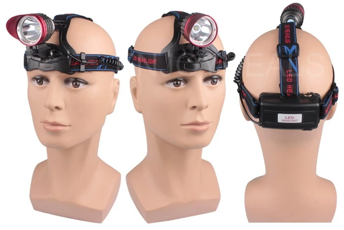 Налобный фонарь светодиодный 2000 лм 3 режима | Лампы и освещение
