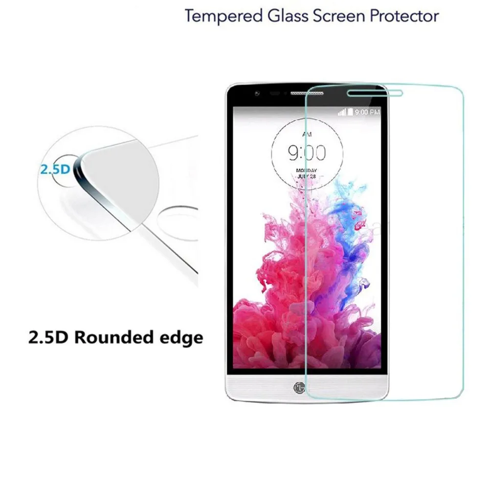 С уровнем твердости 9 H HD 2.5D закаленное Стекло es для LG G3 Vigor Экран протектор Ultra Clear
