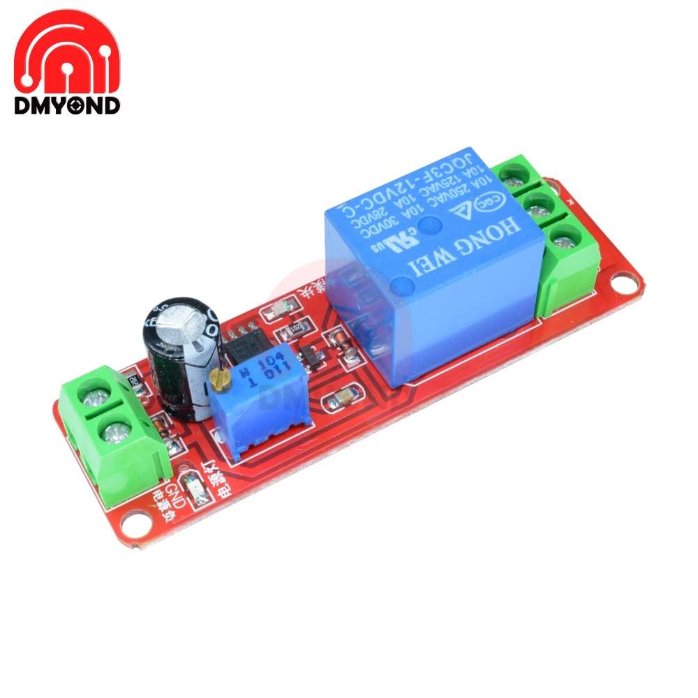 

DC 12V Delay Relay shield NE555 Time Timer Switch Adjustable Module 0 to 10 Second Board Wholesale Diy Electronic