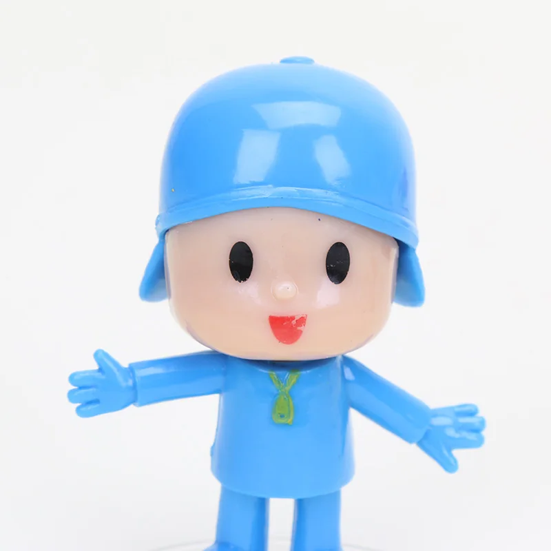 5 шт./компл. мультфильм покойо фигурка игрушки Pocoyo утка Pato слон Элли собачий Loula, сонный птица стильная футболка изображением персонажей видеоигр мод для детей, подарок