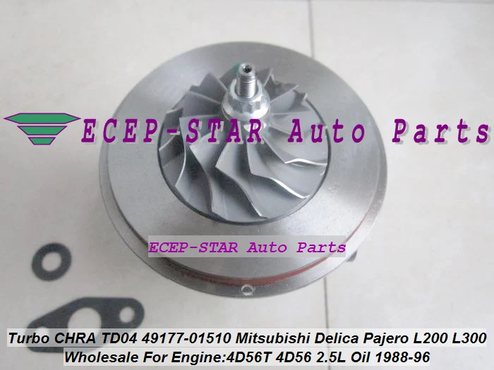 Бесплатная доставка Картридж Turbo с масляным охлаждением CHRA TD04 49177 01510 01511 MD106720 для