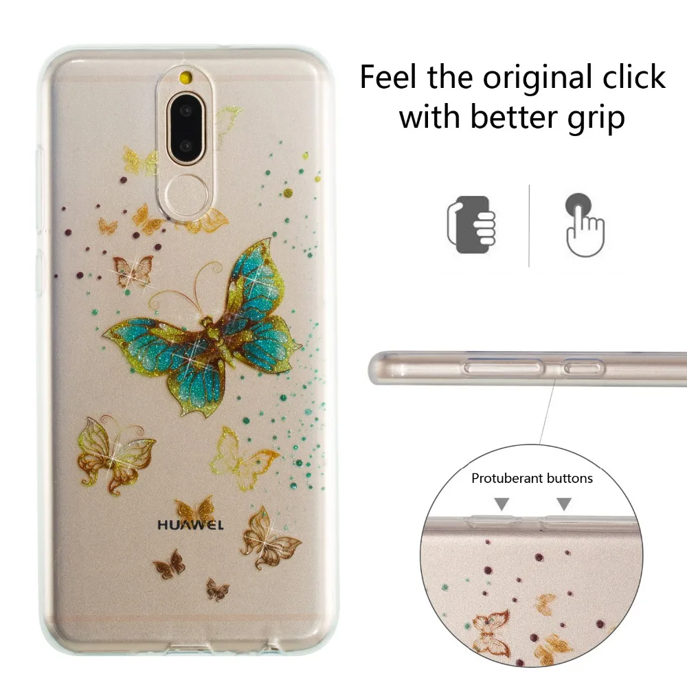 Модный Блестящий чехол для телефона Huawei Mate10lite/mate10 pro/p9lite mini Dynamic Quicksand мягкая
