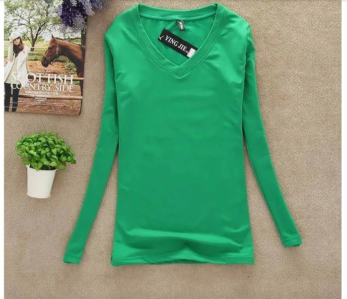 New 100% High Quality Sweaters V Neck Long Sleeved Pullover Women Sweater Basic Shirt Top Knitted Solid Black White 2033 | Женская