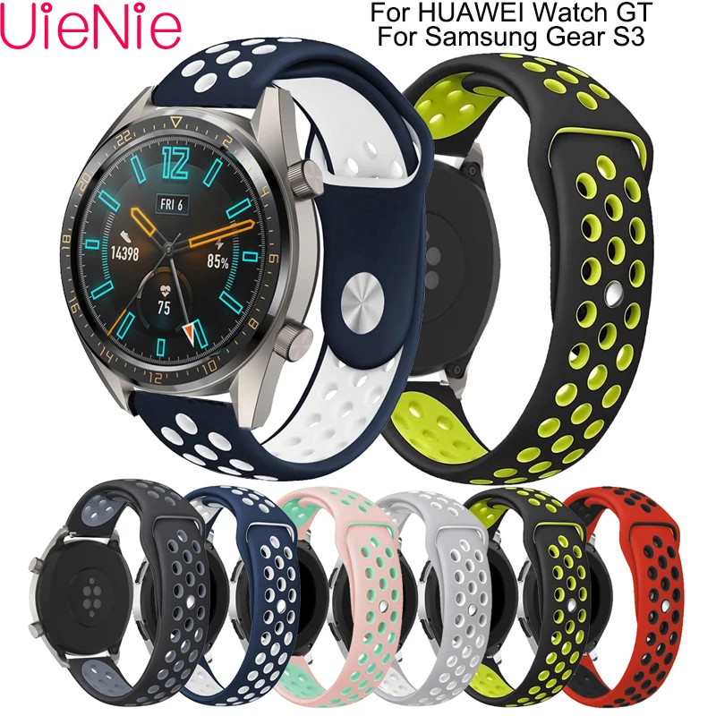 22 мм для samsung gear s3 frontier/классический ремешок часов HUAWEI watch GT Samsung Galaxy 46 Смарт часы