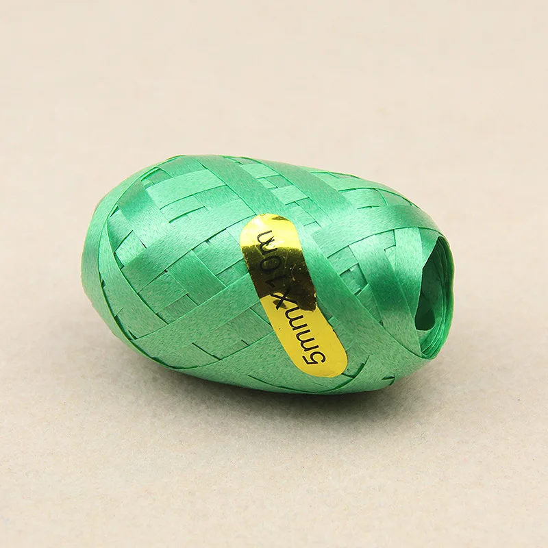 Ribbon C8 Green 1 шт. цветная лента для воздушных шаров лазер 5 мм* 10 м украшение для свадебного дня рождения воздушный шар веревка лента упаковочная цветная лазерная лента - Цвет: Ribbon C8 Green
