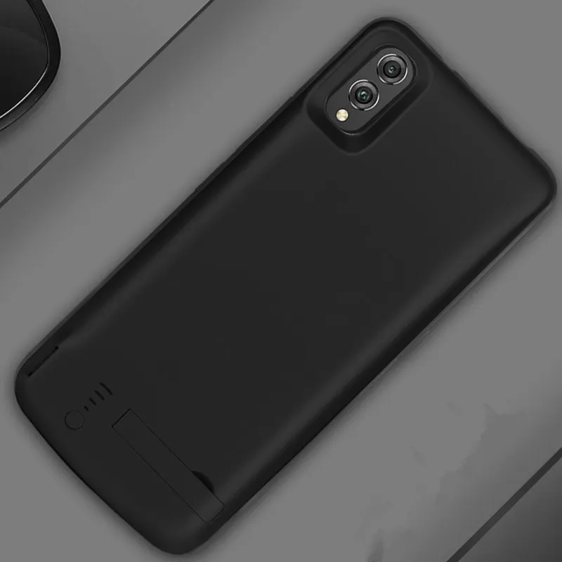 Black Чехол-аккумулятор для huawei honor 8X, 6500 мА/ч, Внешнее зарядное устройство, чехол-крышка, внешний аккумулятор для huawei honor 8X, чехол-батарея - Цвет: Black