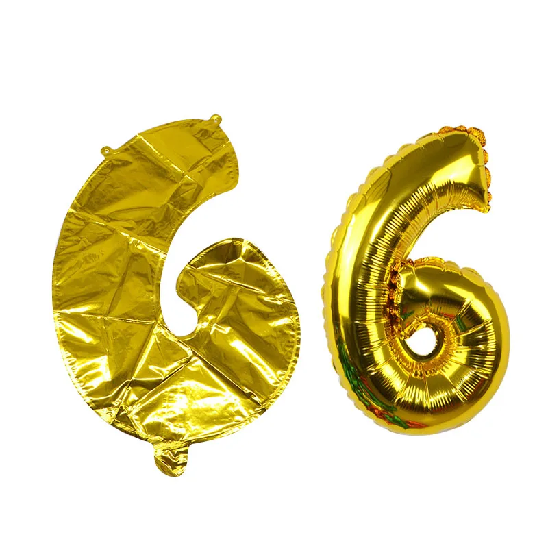 1 шт 16/32 дюймов золото Фольга Воздушные шары гелиевые Свадьба из воздушных шаров