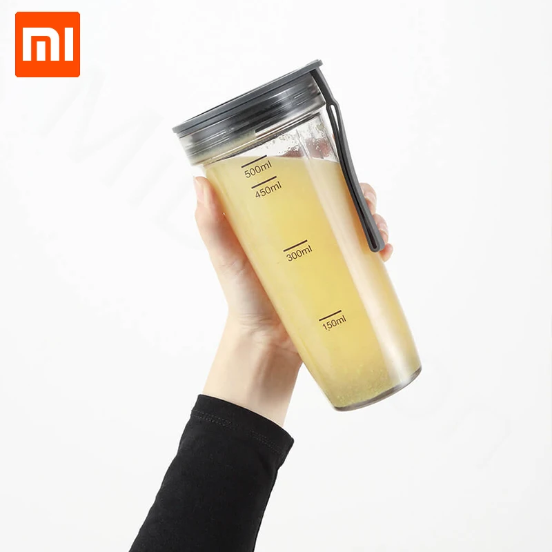 Original Xiaomi Youpin portable cup Tritan material 500ml cooking machine drinking suitable for exercise running travel | Электроника