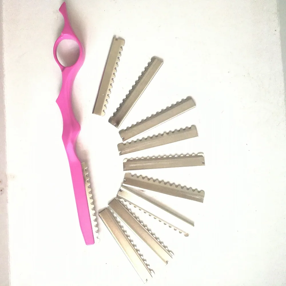 10 шт./компл. острые Парикмахерские ножницы для прореживания лезвие Опасная