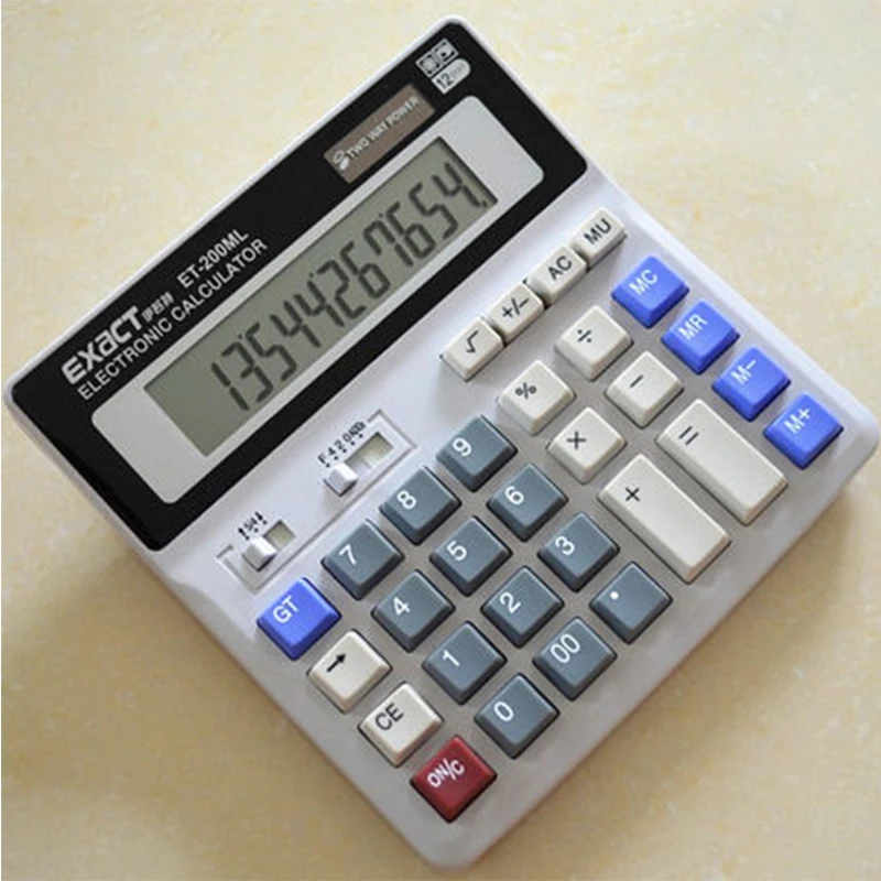 Графический калькулятор Calculatrice для офиса, бизнес-калькулятор, компьютерные ключи, солнечное зарядное устройство