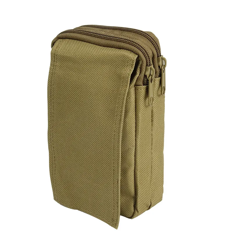 Тактический Чехол Molle, Военная Сумка EDC, охотничий чехол, держатель для сотового телефона, аптечка, для путешествий, пеших прогулок, альпинизма, медицинские наборы - Цвет: Tan